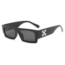 Load image into Gallery viewer, Black/white Rectangle Sunglasses Man Driving Shades Male Sun Glasses Brand Designer Fishing Travel Vintage Oculos De Sol