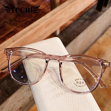 Carica l&#39;immagine nel visualizzatore di Gallery, Blue Light Blocking Glasses Frame Oversized Women&#39;s Eyeglasses Transparent Computer Anti Blu-Ray Men Spectacles Frames