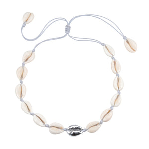 New Boho Shells Neckalce Women Summer Beach Conch Shell Choker Black White Rope Collar Chain Natural Seashell Necklaces Jewelry