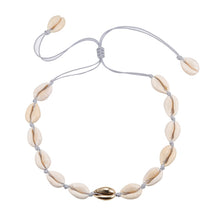 Load image into Gallery viewer, New Boho Shells Neckalce Women Summer Beach Conch Shell Choker Black White Rope Collar Chain Natural Seashell Necklaces Jewelry