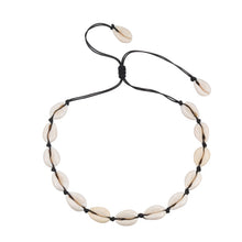 Load image into Gallery viewer, New Boho Shells Neckalce Women Summer Beach Conch Shell Choker Black White Rope Collar Chain Natural Seashell Necklaces Jewelry