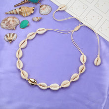 Load image into Gallery viewer, New Boho Shells Neckalce Women Summer Beach Conch Shell Choker Black White Rope Collar Chain Natural Seashell Necklaces Jewelry