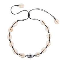 Load image into Gallery viewer, New Boho Shells Neckalce Women Summer Beach Conch Shell Choker Black White Rope Collar Chain Natural Seashell Necklaces Jewelry