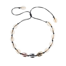 Load image into Gallery viewer, New Boho Shells Neckalce Women Summer Beach Conch Shell Choker Black White Rope Collar Chain Natural Seashell Necklaces Jewelry