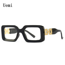 Load image into Gallery viewer, Brand Anti Blue Light Rectangle Glasses Frames Oversized Chain Men Women Clear Computer Eyeglasses