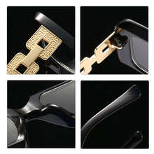 Load image into Gallery viewer, Brand Anti Blue Light Rectangle Glasses Frames Oversized Chain Men Women Clear Computer Eyeglasses