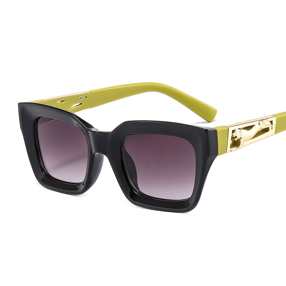 Brand Design European and American Box Men's and Women's Modern Sunglasses Cheetah Decorated Sunglasses Sunglas