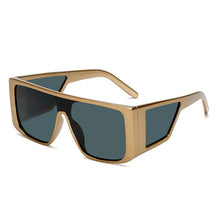 Carica l'immagine nel visualizzatore di Gallery, Occhiali da sole oversize di design di marca Donna Uomo Occhiali quadrati Occhiali UV400 Tonalità Occhiali Gafas Oculos de sol