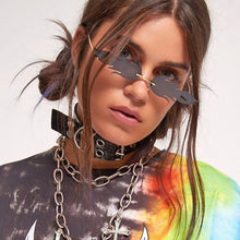 Load image into Gallery viewer, Brand Designer Flame Rimless Gradient Sun Glasses Shades Cutting Lens Ladies Frameless Eyeglasses Retro Sunglasses