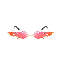 Load image into Gallery viewer, Brand Designer Flame Rimless Gradient Sun Glasses Shades Cutting Lens Ladies Frameless Eyeglasses Retro Sunglasses