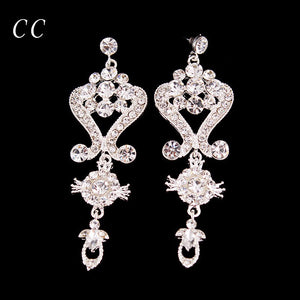 New Brand Fashion Bijoux Jewelry Figure Shape Design Stud Earring for Women Top Crystal Wedding Party Bridal Bijoux Femme B005