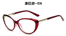 Carica l&#39;immagine nel visualizzatore di Gallery, Occhiali da vista da donna di marca Montatura per occhiali Occhiali da vista Cat Eye Occhiali anti-fatica per computer Occhiali trasparenti Oculos