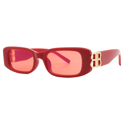 Brand Women's Sunglasses BB Classic 2023Men's Sun glasses UV400 Ins Travel Sports Square Retro Rectangle Sunglasses