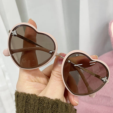 Candy Color Children's Sunglasses Boys And Girls Catwalk Glasses Personality Bee Decoration Love Mirror