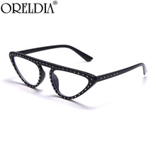 Load image into Gallery viewer, Cat Eye Anti-Blue Light Optical Glasses 2023 Women Men Small Frames Diamond Computer Glasses Female Can Wear Myopia Eyewear