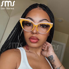 Load image into Gallery viewer, Cat Eye Computer Eyeglasses Women Blue Light Blocking Optical Glasses Frames Vintage Anti Blue Ray Eyewear