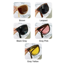 Load image into Gallery viewer, Cat Eye Folding Sunglasses Women 2023 Brand Designer Portable Travel Sun Glasses Night Vision Driving Mirror Eyewear