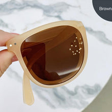 Load image into Gallery viewer, Cat Eye Folding Sunglasses Women 2023 Brand Designer Portable Travel Sun Glasses Night Vision Driving Mirror Eyewear