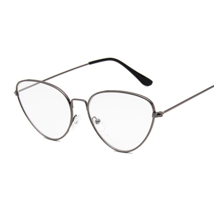 Cat Eye Glasses Frame Women Brand Designer Cateye Optical Eyeglasses Ladies Retro Clear Glasses fake glasses