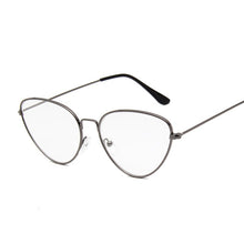 Load image into Gallery viewer, Cat Eye Glasses Frame Women Brand Designer Cateye Optical Eyeglasses Ladies Retro Clear Glasses fake glasses