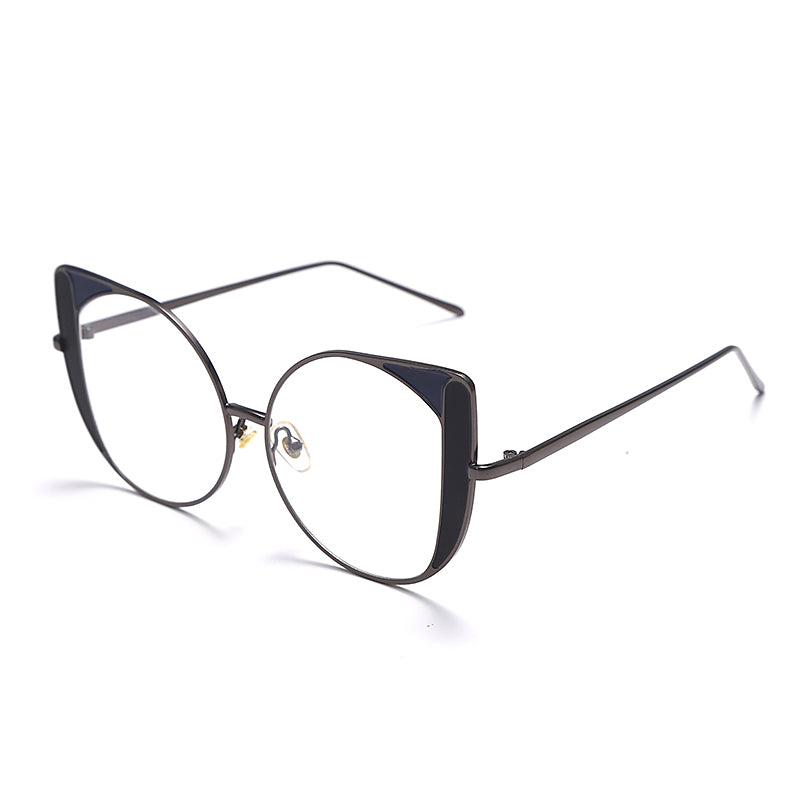 Cat Eye Glasses Women Eyeglasses Metal Frames Prescription Myopia Spectacle Frames Ladies Daily Eyewear