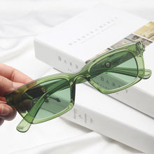 Load image into Gallery viewer, Cat Eye Rectangle Vintage Sunglasses Women Brand Designer Retro Points Clear Green Sun Glasses Female Lady Eyeglass