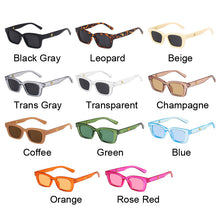 Load image into Gallery viewer, Cat Eye Rectangle Vintage Sunglasses Women Brand Designer Retro Points Clear Green Sun Glasses Female Lady Eyeglass
