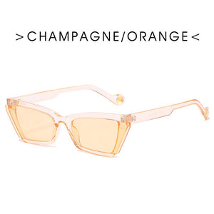 Cat Eye Small Frame Sunglasses Women Men Flying Wing Lenses Personalized Sun Glasses Eyewear Glasses UV400