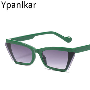 Cat Eye Small Frame Sunglasses Women Men Flying Wing Lenses Personalized Sun Glasses Eyewear Glasses UV400