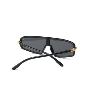 Cat Eye Sunglasses Oversize Men Women One Pieces Flat Top Mirror Gradient Lens  Designer Eyewear UV400 Glasses Shades