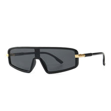 Load image into Gallery viewer, Cat Eye Sunglasses Oversize Men Women One Pieces Flat Top Mirror Gradient Lens  Designer Eyewear UV400 Glasses Shades