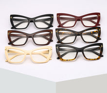 Load image into Gallery viewer, Cat Eye Sunglasses Women Brand Designer Flat Lights Personality Frames T-Cat Eyes Sun Glasses For Men Okulary