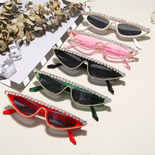 Load image into Gallery viewer, Cat Eye Sunglasses Women Brand Designer Vintage Rhinestone Sun Glasses Pink Sexy Cateye Glasses Gafas De Ojo De Gato
