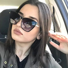 Load image into Gallery viewer, Cat Eye Sunglasses Women Men Personality  2023 Butterfly Cateye Female Shades UV400 Vintage