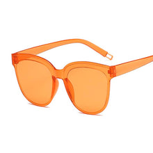 Load image into Gallery viewer, Cat Eye Sunglasses Women One-piece Rimless Design Sunglasses Female Transparent Colorful Jelly Frame Oculos UV400