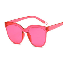 Load image into Gallery viewer, Cat Eye Sunglasses Women One-piece Rimless Design Sunglasses Female Transparent Colorful Jelly Frame Oculos UV400