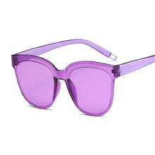 Load image into Gallery viewer, Cat Eye Sunglasses Women One-piece Rimless Design Sunglasses Female Transparent Colorful Jelly Frame Oculos UV400
