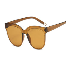 Load image into Gallery viewer, Cat Eye Sunglasses Women One-piece Rimless Design Sunglasses Female Transparent Colorful Jelly Frame Oculos UV400