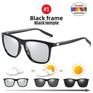 Change Color Photochromic Sunglasses Men Polarized Chameleon Glasses Male Sun Glasses Day Night Vision Driving Eyewear Gafas