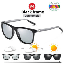 Load image into Gallery viewer, Change Color Photochromic Sunglasses Men Polarized Chameleon Glasses Male Sun Glasses Day Night Vision Driving Eyewear Gafas