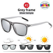 Load image into Gallery viewer, Change Color Photochromic Sunglasses Men Polarized Chameleon Glasses Male Sun Glasses Day Night Vision Driving Eyewear Gafas