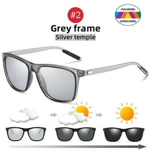 Change Color Photochromic Sunglasses Men Polarized Chameleon Glasses Male Sun Glasses Day Night Vision Driving Eyewear Gafas