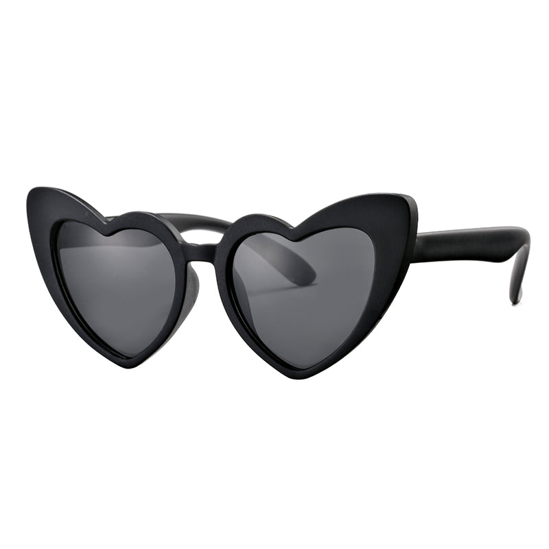 Children Sunglasses Kids Polarized Sun Glasses LOVE Heart Boys Girls Glasses Baby Flexible Safety Frame Eyewear Age 2-8