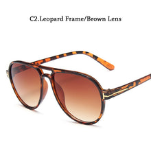 Load image into Gallery viewer, Classic Double Beam Large Frame toad glasses retro round t word sunglasses for male pilots sunglasses