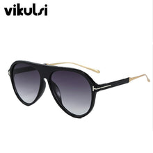 Load image into Gallery viewer, Classic Ladies Pilot Round Sunglasses Women Retro Oversized Sun Glasses  Driving Men Sun Glasses zonnebril dames UV400