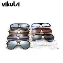 Load image into Gallery viewer, Classic Ladies Pilot Round Sunglasses Women Retro Oversized Sun Glasses  Driving Men Sun Glasses zonnebril dames UV400