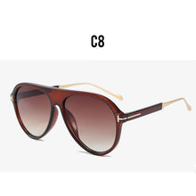 Load image into Gallery viewer, Classic Ladies Pilot Round Sunglasses Women Retro Oversized Sun Glasses  Driving Men Sun Glasses zonnebril dames UV400