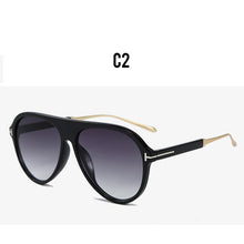 Load image into Gallery viewer, Classic Ladies Pilot Round Sunglasses Women Retro Oversized Sun Glasses  Driving Men Sun Glasses zonnebril dames UV400