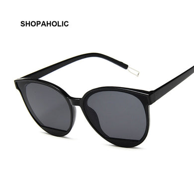 Classic Oval Women Sunglasses Female Vintage  Plastic Brand Designer Cat Eye Sun Glasses UV400 Fashion