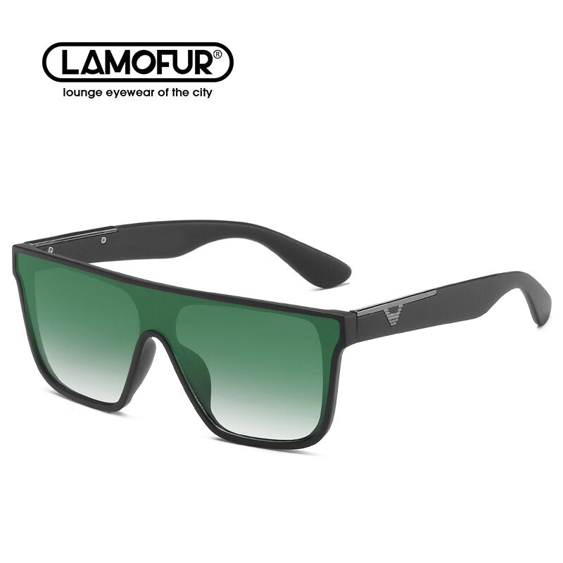Classic Rectangular Flat Top PC Frame One-Piece Lens Sunglasses 2023 Outdoor Driving Fishing for Men 2023 09